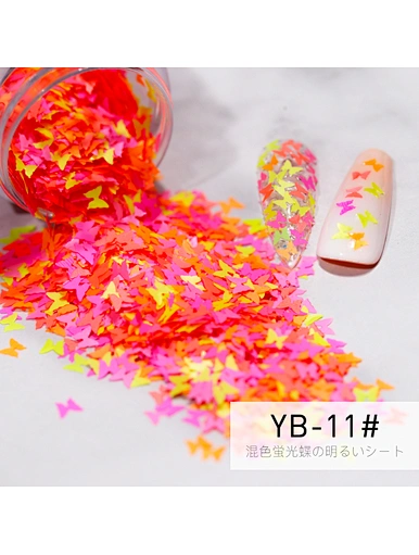 Fluorescent Butterflies Sequins